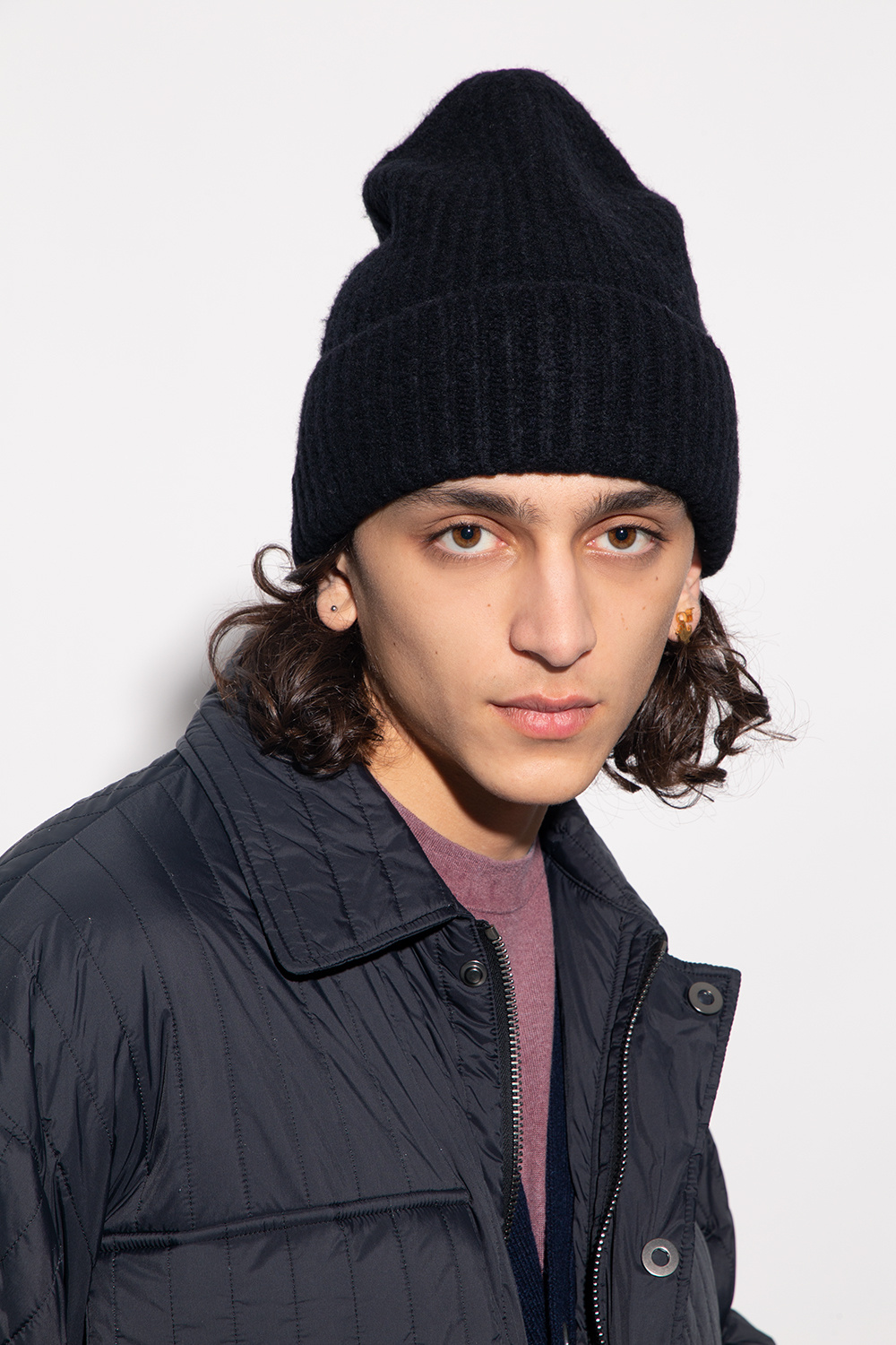 Black sales acne beanie